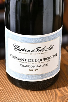 Chartron et Trebuchet Cremant de Bourgogne Chardonnay - вино игристое Шартрон э Требюше Креман де Бургонь Шардоне 0.75 л белое брют