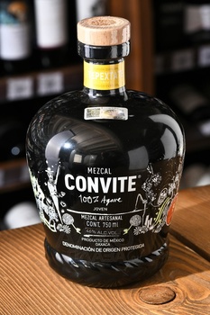 Convite Tepextate Edicion Especial Joven - мескаль Конвите Тепекстэйт Эдисьон Эспециаль Ховен 100% Агава 0.75 л