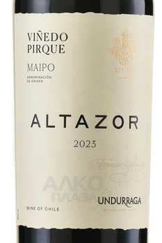 Undurraga Altazor - вино Ундуррага Алтазор 2022 год 0.75 л красное сухое в п/у