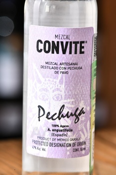 Convite Pechuga Edicion Especial - мескаль Конвите Печуго Эдисьон Эспециал 0.055 л