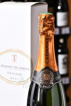 Tholomies Brut Cremant de Limoux AOC - вино игристое Толоми Креман де Лиму 0.75 л белое брют в п/у
