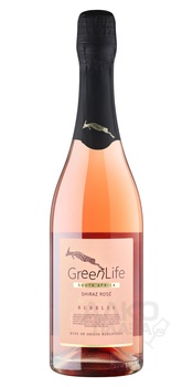 GreenLife Shiraz Rose Bubbles - игристое вино ГринЛайф Шираз Розе Бабблс 0.75 л розовое брют