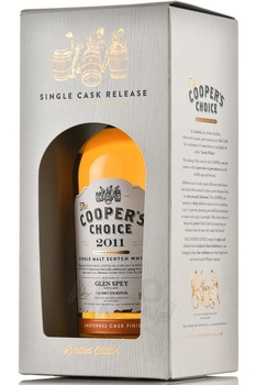 The Cooper’s Choice Glen Spey Sauternes Cask Finish - виски Зе Куперс Чойс Глен Спей Сотерн Каск Финиш 0.7 л в п/у