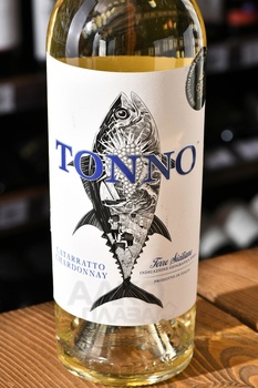 Tonno Catarratto Chardonnay - вино Тонно Катарратто Шардоне 0.75 л белое полусухое