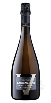 Louis Vallon Cremant de Bordeaux Blanc de Noirs - игристое вино Луи Валлон Креман де Бордо Блан де Нуар 0.75 л белое брют