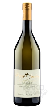 Ronco Blanchis Pinot Grigio Collio DOC - вино Ронко Бланкис Пино Гриджио Коллио 0.75 л белое сухое