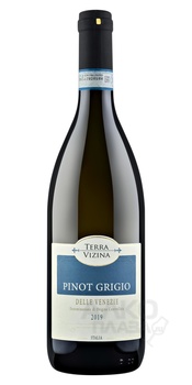 Terra Vizina Pinot Grigio delle Venezie - вино Терра Вицина Пино Гриджио делле Венецие 0.75 л белое полусухое