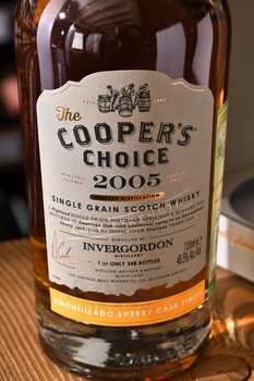 The Cooper’s Choice Invergordon Amontillado Sherry Cask Finish - виски Зе Куперс Чойс Инвергордон Амонтильядо Шерри Каск Финиш 0.7 л в п/у