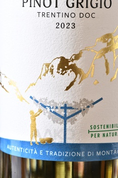 Pinot Grigio Mezzacorona - вино Пино Гриджио Меццакорона 0.75 л белое сухое