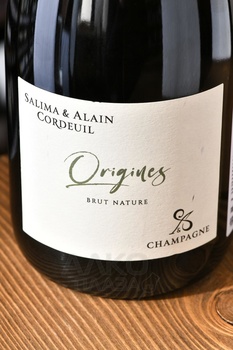 Champagne Salima et Alain Cordeuil Origin - шампанское Шампань Салима и Ален Кордёй Орижин 0.75 л белое экстра брют