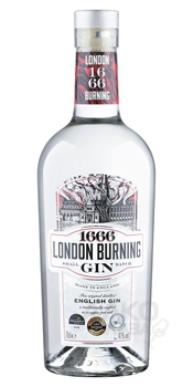 1666 London Burning Small Batch London Dry Gin - джин 1666 Лондон Бёрнинг Смол Бэч Лондон Драй Джин 0.7 л
