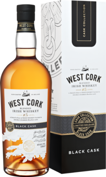 West Cork Black Cask Blended Irish Whiskey - виски Вест Корк Блэк Каск Блендед в подарочной упаковке 0.7 л