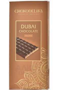 Шоколад Чокоделика тёмный Дубай Пекан 50 г