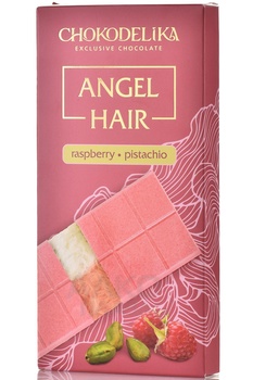 Шоколад Чокоделика белый с начинкой Малина Фисташка 150 г