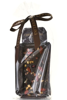 Шоколад Чокоделика тёмный с украшением Годжи и Черника 50 г