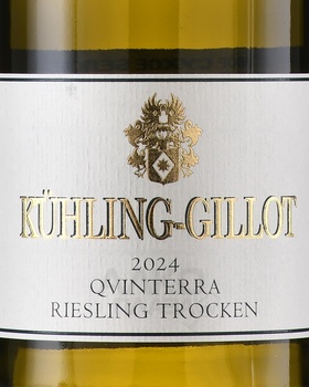 Kuhling-Gillot Qvinterra Riesling Trocken Rheinhessen - вино Кюллинг-Гиллот Квинтера Рислинг Трокен Райнхессен 2021 год 0.75 л белое сухое