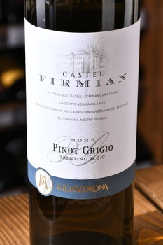Mezzacorona Trentino Castel Firmian Pinot Grigio - вино Меццакорона Трентино Кастель Фирмиан Пино Гриджио 0.75 л белое сухое