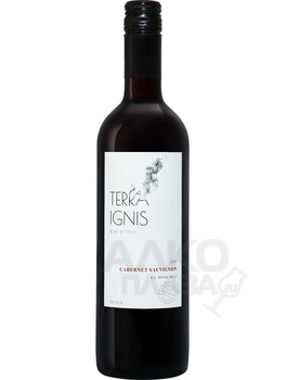 Terra Ignis Cabernet Sauvignon Central Valley DO - вино Терра Игнис Каберне Совиньон Сэнтрал Вэлли 0.75 л красное сухое