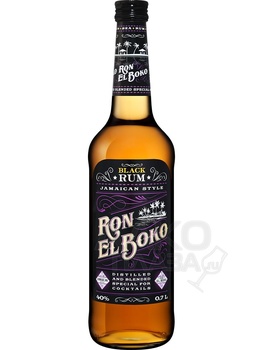 Ron El Boko Black Rum - ром Рон Эль Боко Блэкстра 0.7 л