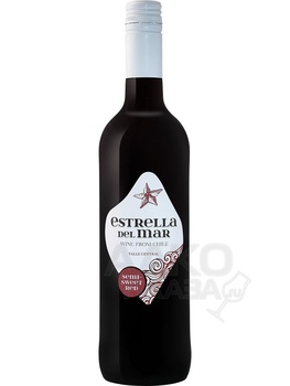 Estrella del Mar - вино Эстрелья дель Мар 0.75 л красное полусладкое