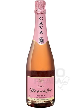 Marques de Lares Cava DO Rosado Brut Lopez Morenas - игристое вино Маркес де Ларес Кава ДО Розадо Брют Лопес Моренас 0.75 л розовое