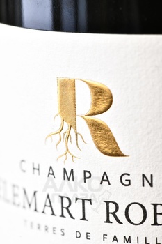 Champagne Elemart Robion Les Monets AOC - шампанское Шампань Элемар Робьон Ле Моне АОС 0.75 л белое экстра брют