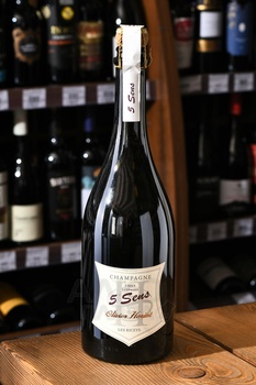 Olivier Horiot 5 Sens - шампанское Шампань Оливье Орио 5 Санс 2016 год 0.75 л белое экстра брют
