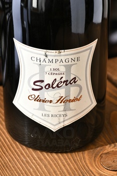 Champagne Olivier Horiot Solera - шампанское Шампань Оливье Орио Солера 0.75 л белое экстра брют