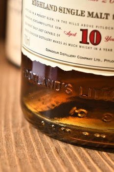 Edradour 10 years - виски Эдрадур 10 лет 0.7 л