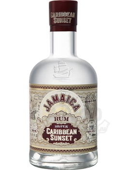 Jamaica Rum Caribbean Sunset Silver - ром Ямайский Карибиан Сансет Силвер 0.5 л