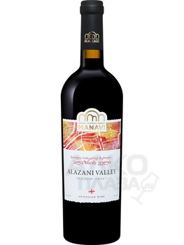 Alazani Valley Chateau Manavi - вино Алазанская долина Шато Манави 0.75 л