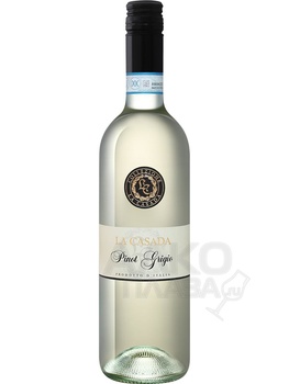 La Casada Pinot Grigio Delle Venezie DOC Casa Vinicola Botter - белое вино Ла Казада Пино Гриджо Делле Венецие DOC Каза Виникола Боттер 0.75 л