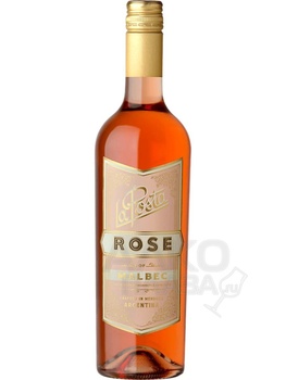 La Posta Rose Malbec Mendoza Puerto Ancona - розовое вино Ла Поста Розе Мальбек Мендоса Пуэрто Анкона 0.75 л