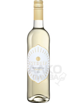 Estreia Vinho Verde DOC Adega Cooperativa de Ponte da Barca - вино Эстрейа Винью Верде DOC Адега Кооператива де Понте да Барка 0.75 л