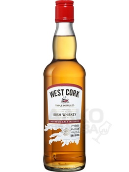 West Cork Bourbon Cask Blended Irish Whiskey - виски Вест Корк Бурбон Каск Блендед 0.5 л