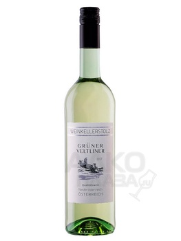 Weinkellerstoltz Gruner Veltliner - вино Вайнкеллерштольц Грюнер Вельтлинер 0.75 л белое сухое