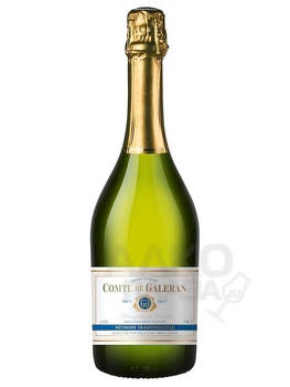 Blanquette de Limoux Comte de Gaelaran - игристое вино брют Бланкет де Лиму Комт де Галеран 0.75 л