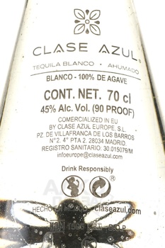 Clase Azul Blanco Ahumado - текила Класе Азул Бланко Аумадо 0.7 л в п/у