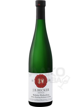 Riesling Wallufer Walkenberg Kabinett Trocken Rheingau J.B.Becker - вино Рислинг Валлуфер Валькенберг Кабинетт Трокен Рейнгау Дж.Б.Беккер 0.75 л