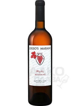 Leksos Marani Mtsvane Qvevri Batono - вино Мцване Квеври Батоно 0.75 л