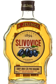 R. Jelinek Slivovitsa Gold 3 years - бренди Рудольф Елинек Сливовица Золотая 3 года 0.5 л