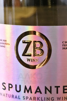 Вино игристое ЗБ вайн Спуманте 0.75 л белое полусухое