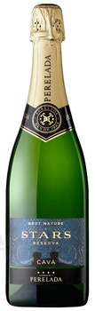 Cava Perelada Stars Brut Nature Reserva - игристое вино экстра брют Кава Перелада Старс Брют Натюр Резерва 0.75 л