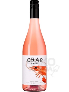 Crab & Mo White Zinfandel - полусладкое вино Краб энд Мо Уайт Зинфандель 0.75 л