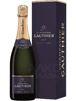 Gautier Brut Champagne - вино игристое выдержанное Готье Брют Шампань белое брют 0.75 л