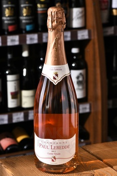 Champagne Paul Leredde Cuvee Rose Brut - шампанское Шампань Поль Леред Кюве Розе Брют 0.75 л розовое брют