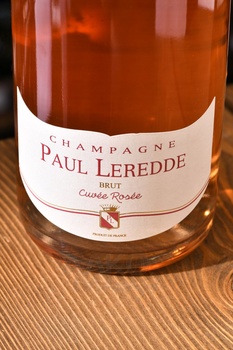 Champagne Paul Leredde Cuvee Rose Brut - шампанское Шампань Поль Леред Кюве Розе Брют 0.75 л розовое брют