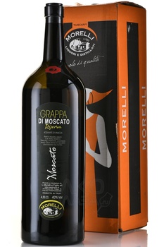 Morelli Moscato Riserva - граппа Морелли Москато Резерва 4.5 л в п/у