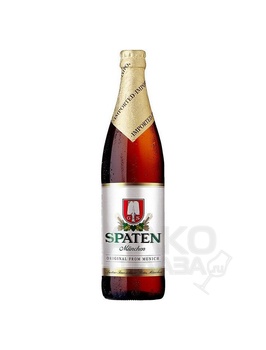 Spaten Munich Helles beer - пиво светлое пастеризованное Шпатен Мюнхен Хеллес 0.45 л