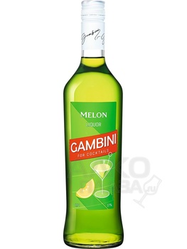 Gambini Green Melon - ликёр Гамбини Зелёная Дыня 0.7 л